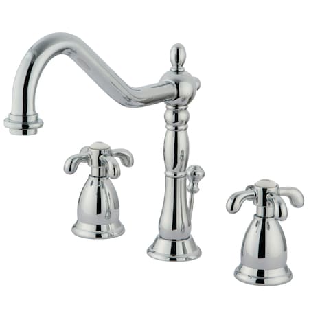 Kingston Brass 8" Widespread Bathroom Faucet, Chrome KS1991TX